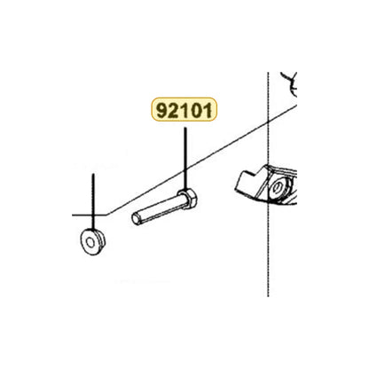KYMCO Fex Bolt 8X45 92101-LGC6-E00, part location on the factory exploded-view diagram