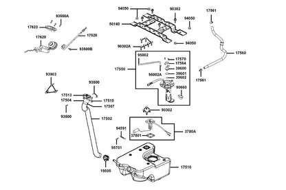 Clamp D6.5 Tube — 95002-40650-08 — KYMCO exploded-view diagram