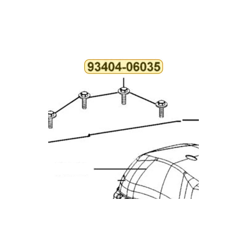 KYMCO Washer Bolt 6*35 93404-06035-06, part location on the factory exploded-view diagram