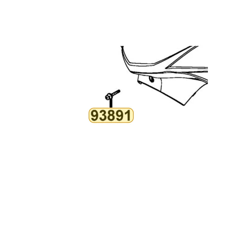KYMCO Washer Screw 5*35 (K) 93891-05035-07, part location on the factory exploded-view diagram