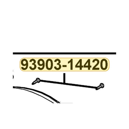 KYMCO Tapping Screw 4*16 93903-14420, part location on the factory exploded-view diagram