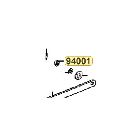 KYMCO Hex Nut 8Mm 94001-08060-0S, part location on the factory exploded-view diagram