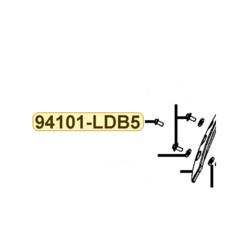 KYMCO Washer. Plain. 6Mm 94101-LDB5-C00, part location on the factory exploded-view diagram