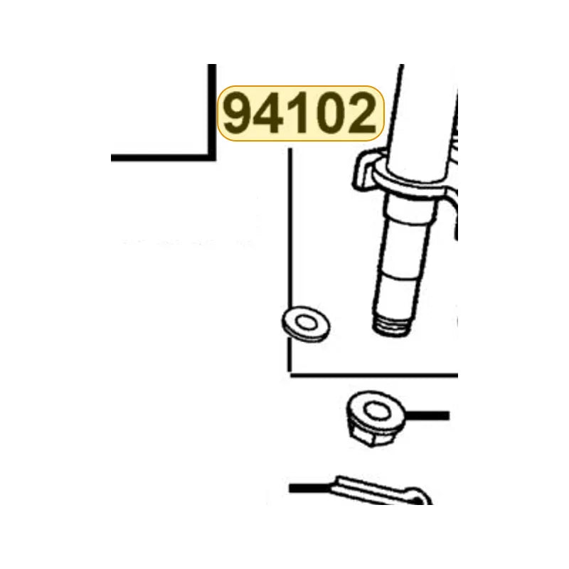KYMCO Plain Washer 10Mm 94102-10600, part location on the factory exploded-view diagram