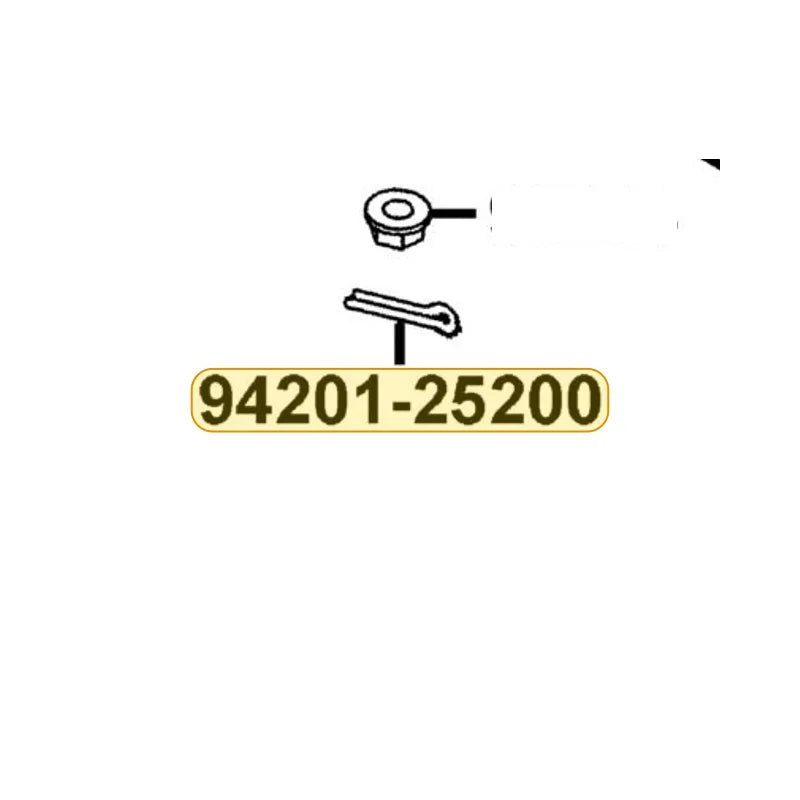 KYMCO Split Pin 2.5*20 94201-25200, part location on the factory exploded-view diagram