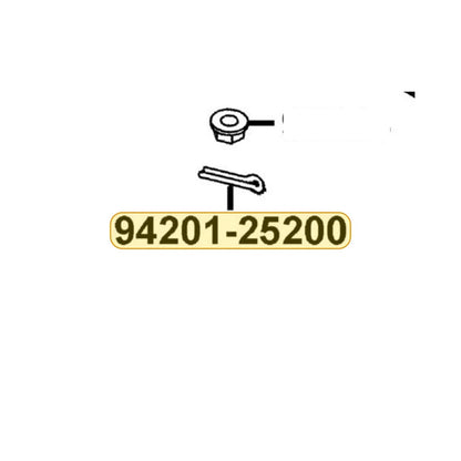KYMCO Split Pin 2.5*20 94201-25200, part location on the factory exploded-view diagram