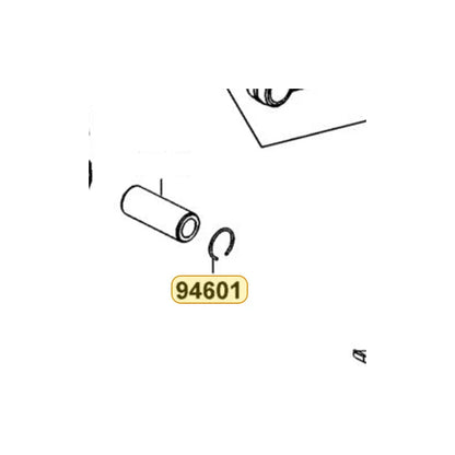 KYMCO Piston Pin Clip 14Mm 94601-14000, part location on the factory exploded-view diagram