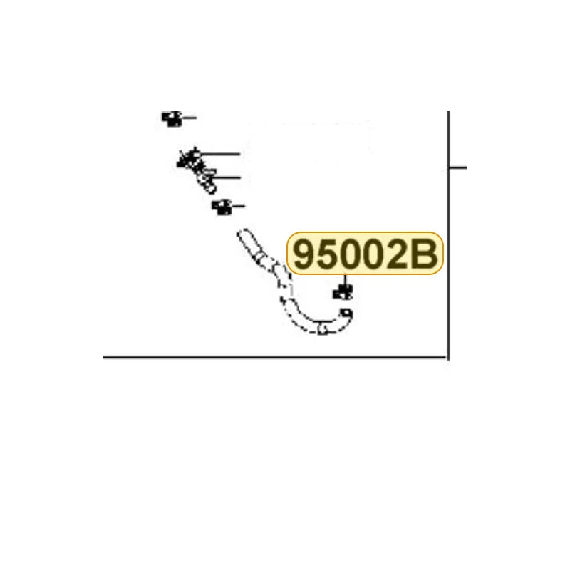 KYMCO 10 Tube Clamp D 95002-41000-04, part location on the factory exploded-view diagram