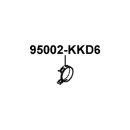 KYMCO D18 Tube Clamp 95002-KKD6-E05, part location on the factory exploded-view diagram