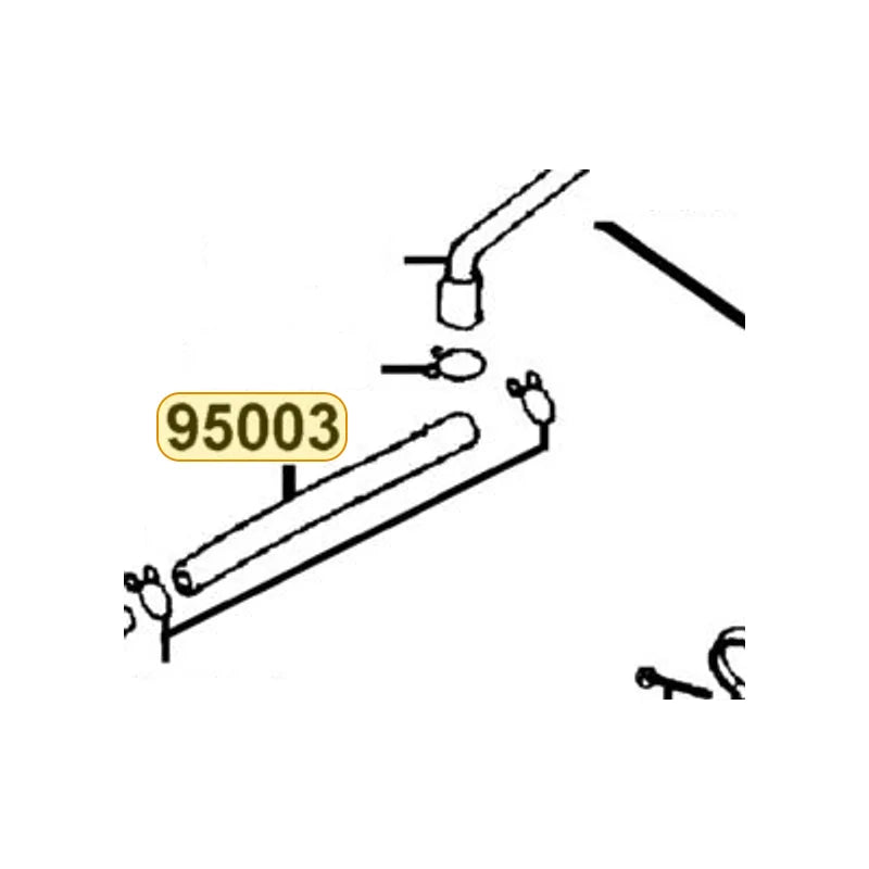 KYMCO V Tube 8X12X120 95003-23012-60, part location on the factory exploded-view diagram