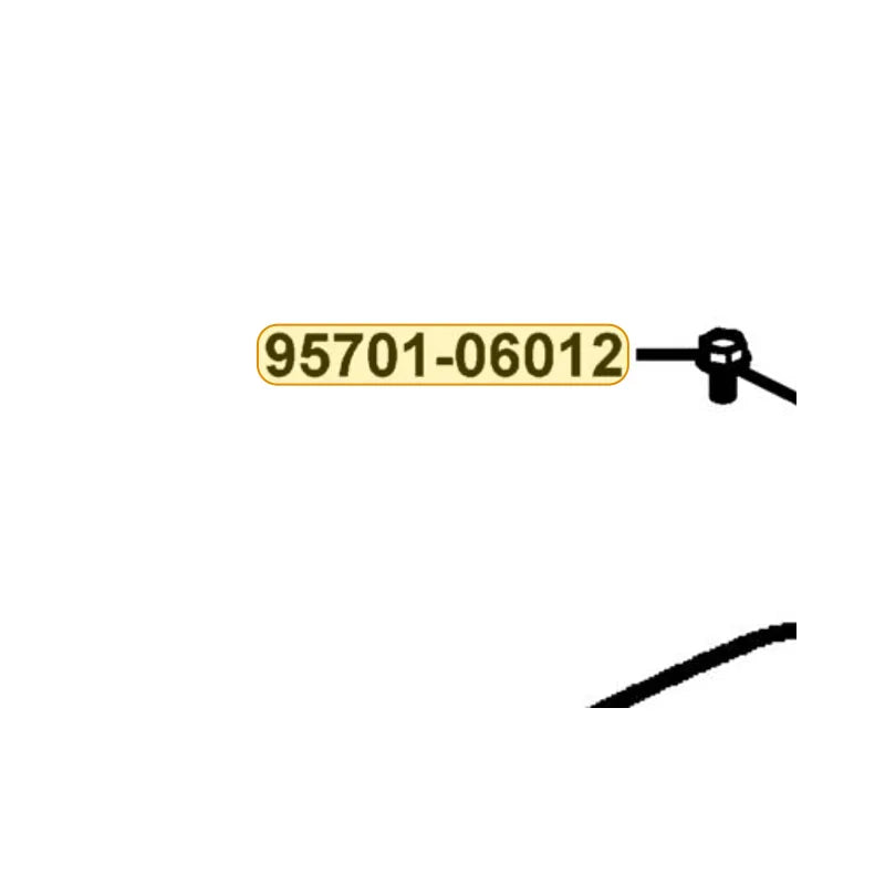KYMCO Flange Bolt 6*12 (K) 95701-06012-07, part location on the factory exploded-view diagram