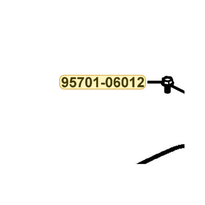 KYMCO Flange Bolt 6*12 (K) 95701-06012-07, part location on the factory exploded-view diagram
