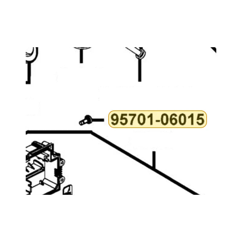 KYMCO Flange Bolt 6*15 (G) 95701-06015-06, part location on the factory exploded-view diagram