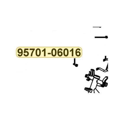 KYMCO Flange Bolt 6*16 95701-06016-07, part location on the factory exploded-view diagram