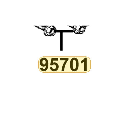 KYMCO Flange Bolt 6*16 95701-06016-08, part location on the factory exploded-view diagram