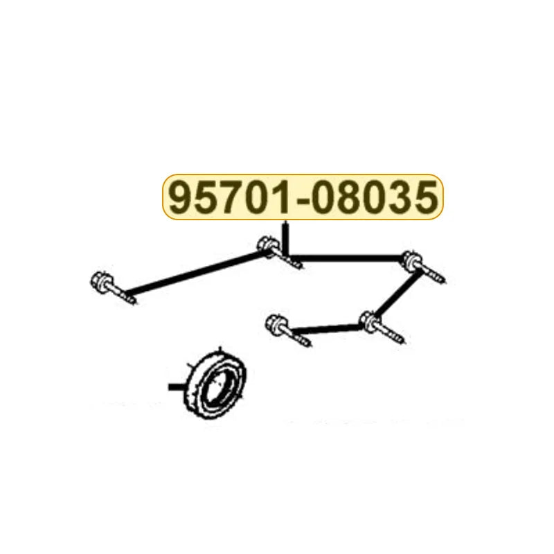 KYMCO Flange Bolt 8*35 (C) 95701-08035-08G, part location on the factory exploded-view diagram