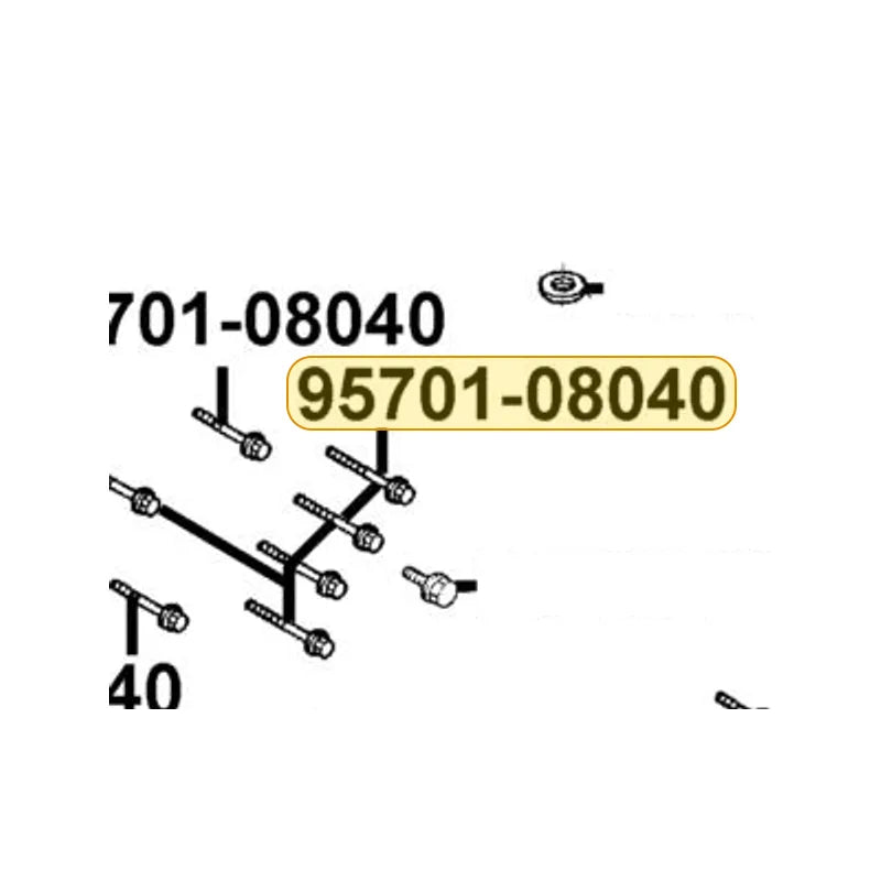 KYMCO Flange Bolt 8*40 95701-08040-08G, part location on the factory exploded-view diagram