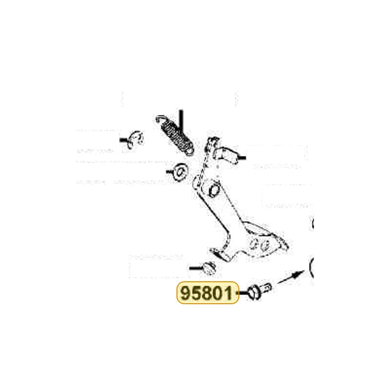 KYMCO Flange Bolt 8*16 95801-08016-06, part location on the factory exploded-view diagram
