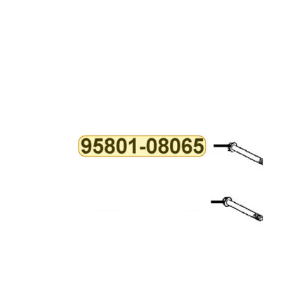 KYMCO Flange Bolt 95801-08065-07, part location on the factory exploded-view diagram