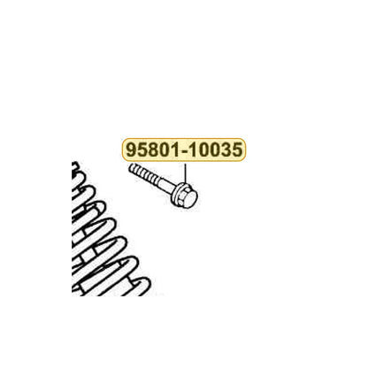 KYMCO Flange Bolt 10X35 95801-10035-06, part location on the factory exploded-view diagram