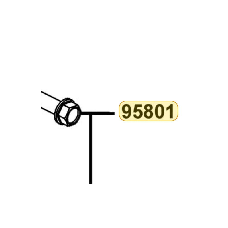 KYMCO Flange Bolt 10*45 (G) 95801-10045-07, part location on the factory exploded-view diagram