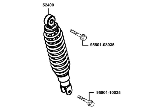 Bolt Flange 10X35 — 95801-10035-08G — KYMCO exploded-view diagram