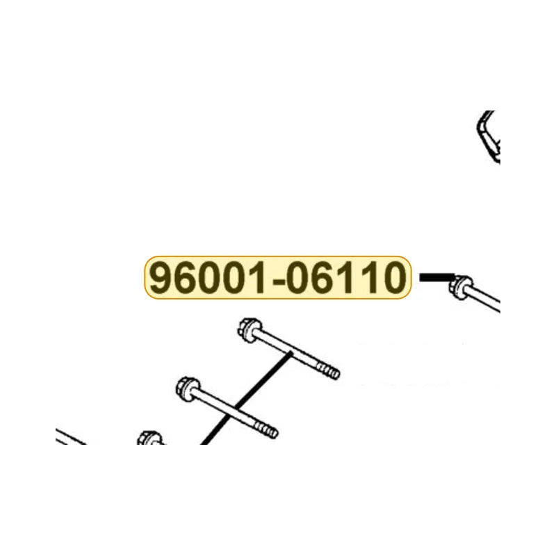 KYMCO Flange Sh Bolt 6*110 96001-06110-08, part location on the factory exploded-view diagram