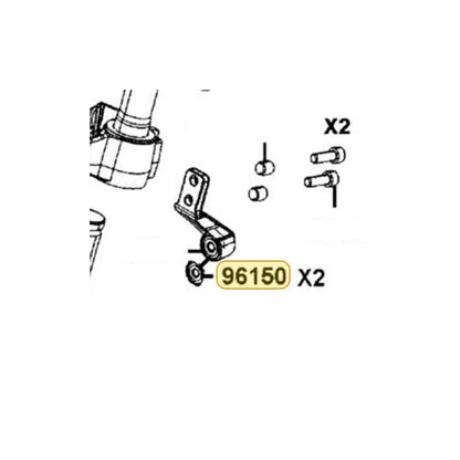 KYMCO Ball Bearing 6900Llu 96150-AGJ5-E00, part location on the factory exploded-view diagram