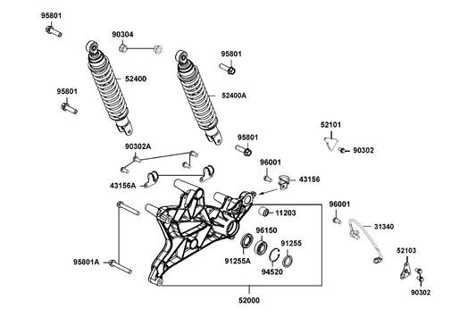 Oil Seal 30*40*7 — 91255-LLB1-900 — KYMCO exploded-view diagram