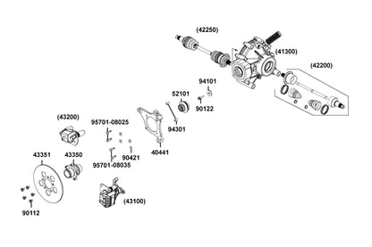 Bolt Flange 10x20 — 90122-LKA8-E00 — KYMCO exploded-view diagram
