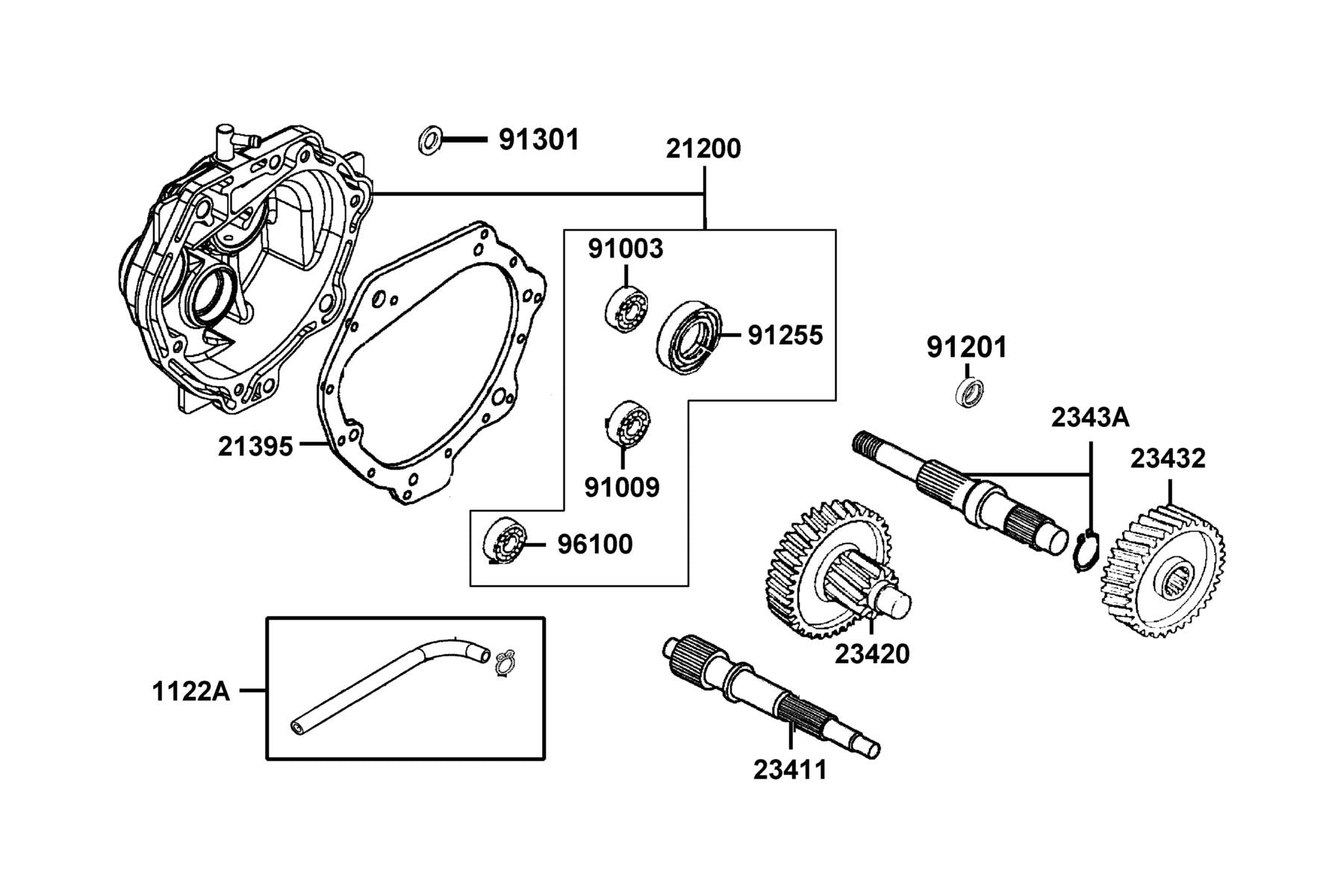 O-ring 7.5*1.5 — 91301-0C53-W10 — KYMCO exploded-view diagram