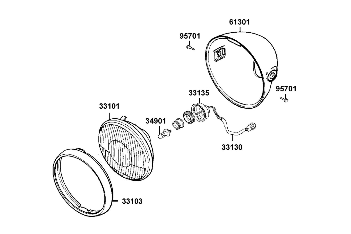 Plate — 33108-ALH3-M30 — KYMCO exploded-view diagram