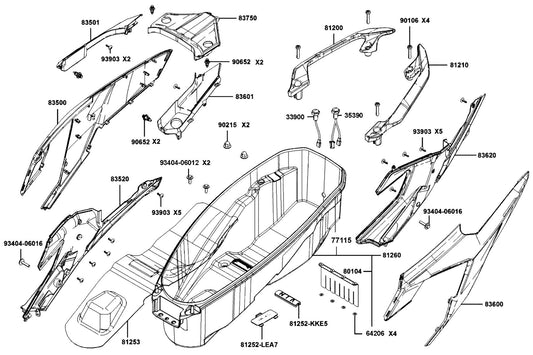 Nut Cap 6MM — 90215-AKD3-900 — KYMCO exploded-view diagram