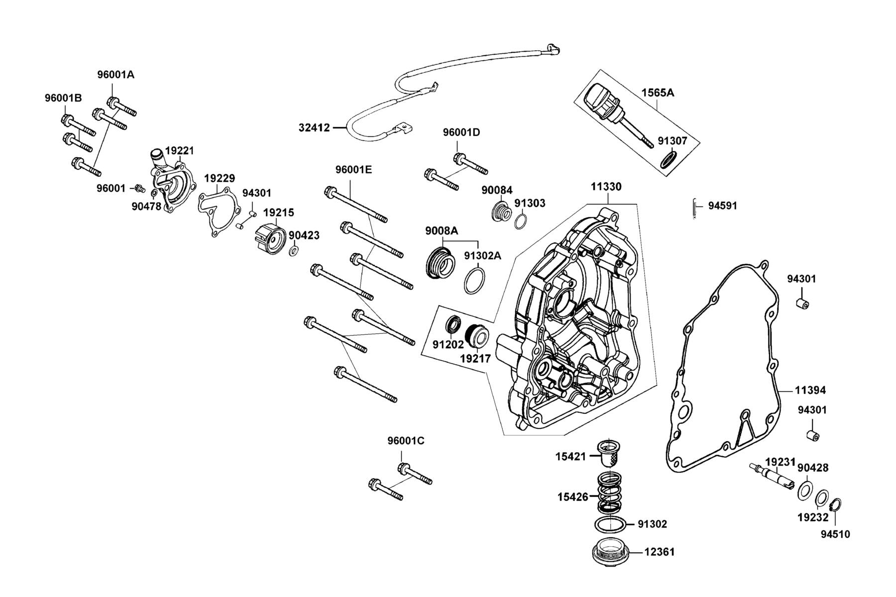 Oil Seal 13.7*24*5 — 91202-LKG2-900 — KYMCO exploded-view diagram