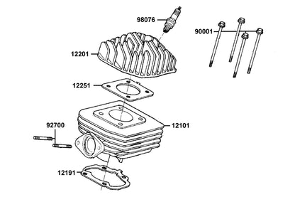 Spark Plug (BR8HSA) — 98076-5871G-00 — KYMCO exploded-view diagram