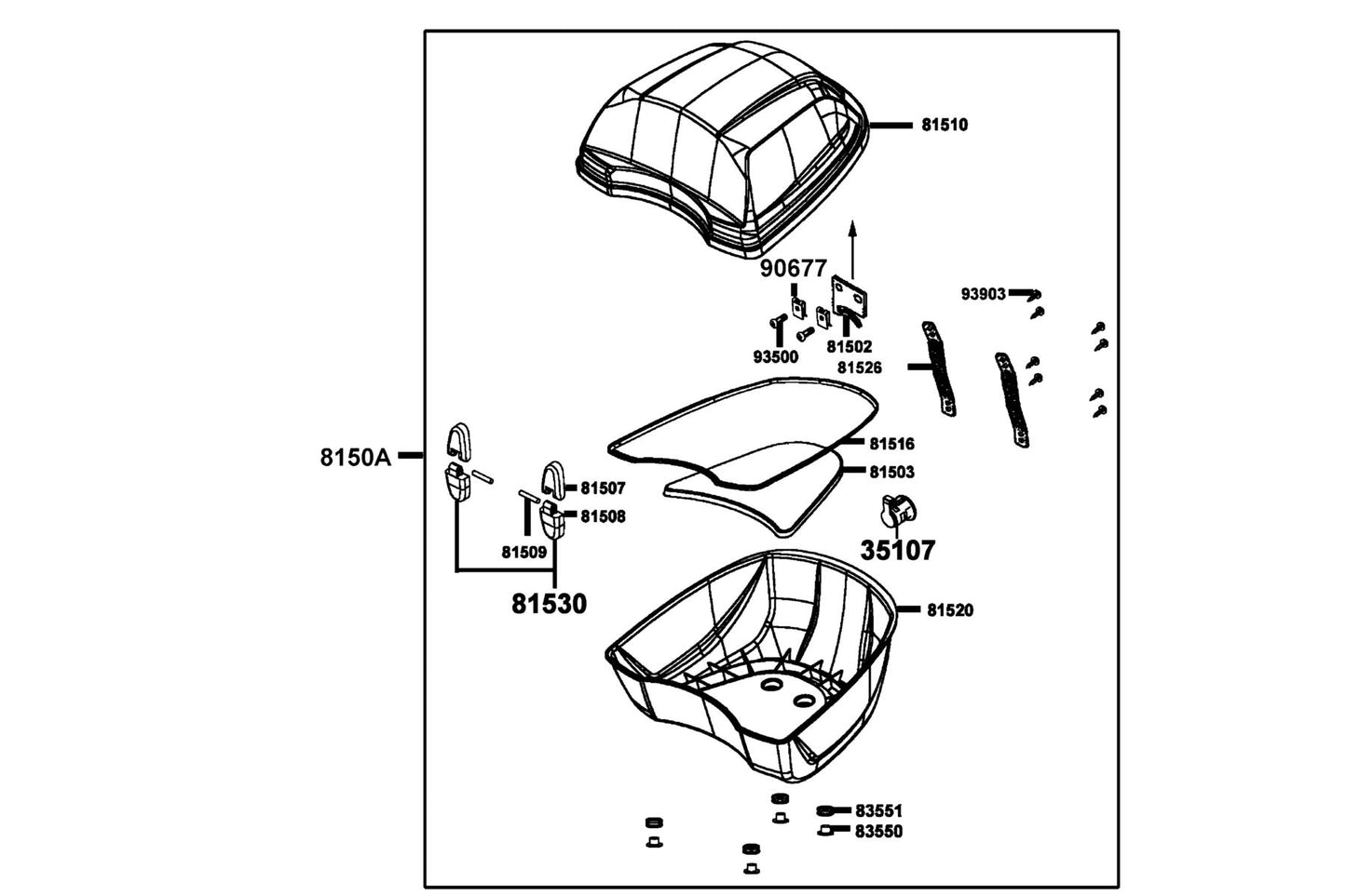 Nut Clip 5MM — 90677-GAR1-C01 — KYMCO exploded-view diagram