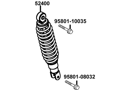 Bolt Flange 10X35 — 95801-10035-08G — KYMCO exploded-view diagram
