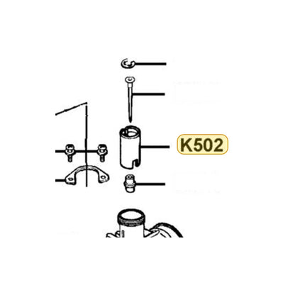 KYMCO Throttle Valve Assembly K502-117-0100, part location on the factory exploded-view diagram