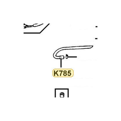 KYMCO A.v Tube K785-111-0100, part location on the factory exploded-view diagram