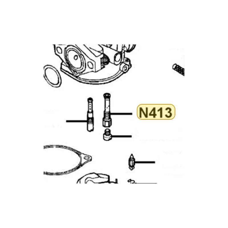 KYMCO Needle Tet Holder N413-18Z00, part location on the factory exploded-view diagram