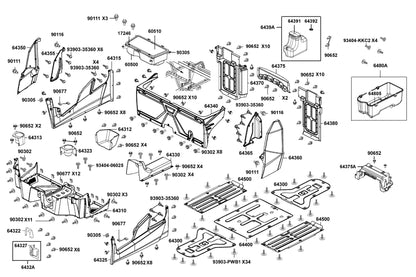 Shield Heat (black) — 64375-ZWA2-M00-N1R — KYMCO exploded-view diagram