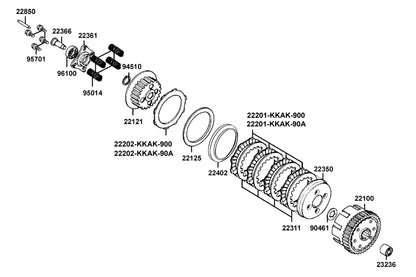 Cir Clip Ex 20 — 94510-20000 — KYMCO exploded-view diagram
