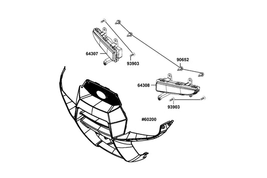Clip Mudguard — 90652-LDB5-900 — KYMCO exploded-view diagram
