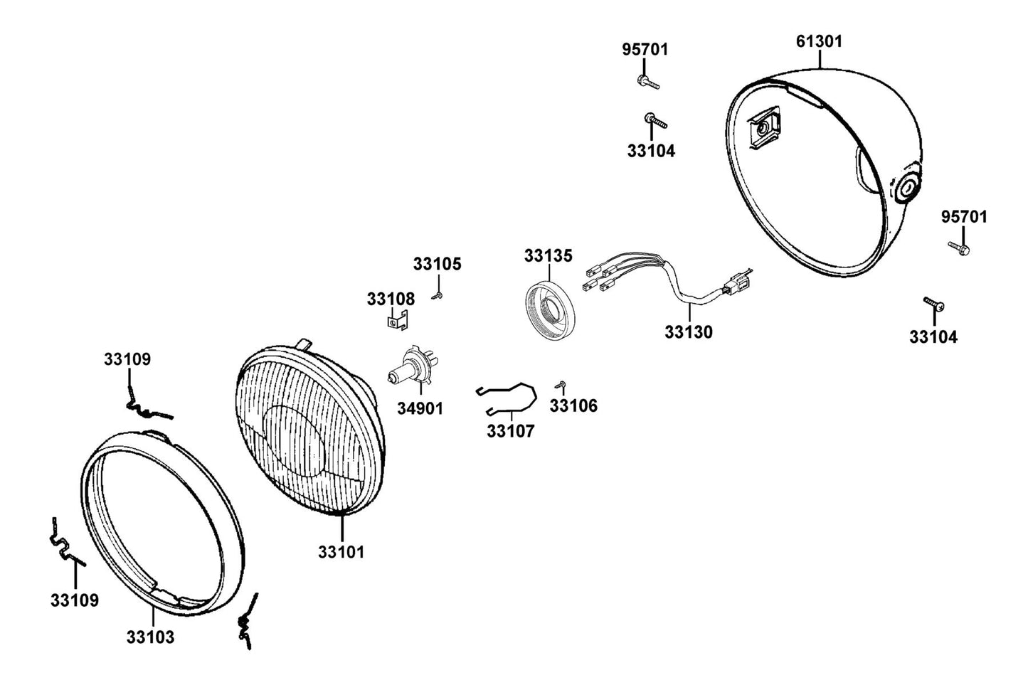 Plate — 33108-ALH3-M30 — KYMCO exploded-view diagram