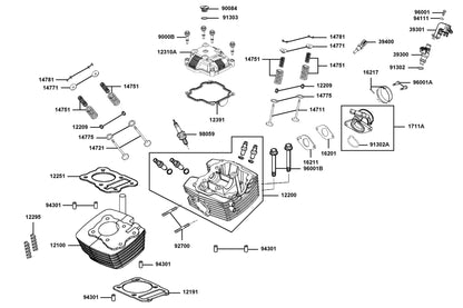 Cover Cylinder Head — 12310-LGM5-900-NEA — KYMCO exploded-view diagram
