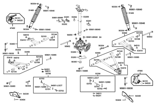 Nut U 16MM — 90305-KNBN-90B — KYMCO exploded-view diagram