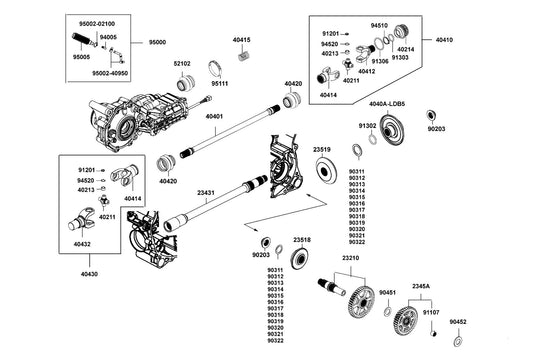 Hose VENT-GEARCASE(55.5mm) — 95000-LEE8-E00 — KYMCO exploded-view diagram