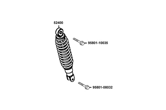 Bolt Flange 10X35 — 95801-10035-08G — KYMCO exploded-view diagram