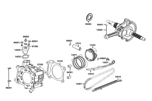 Woodruff Key 25*14 — 94401-25140 — KYMCO exploded-view diagram