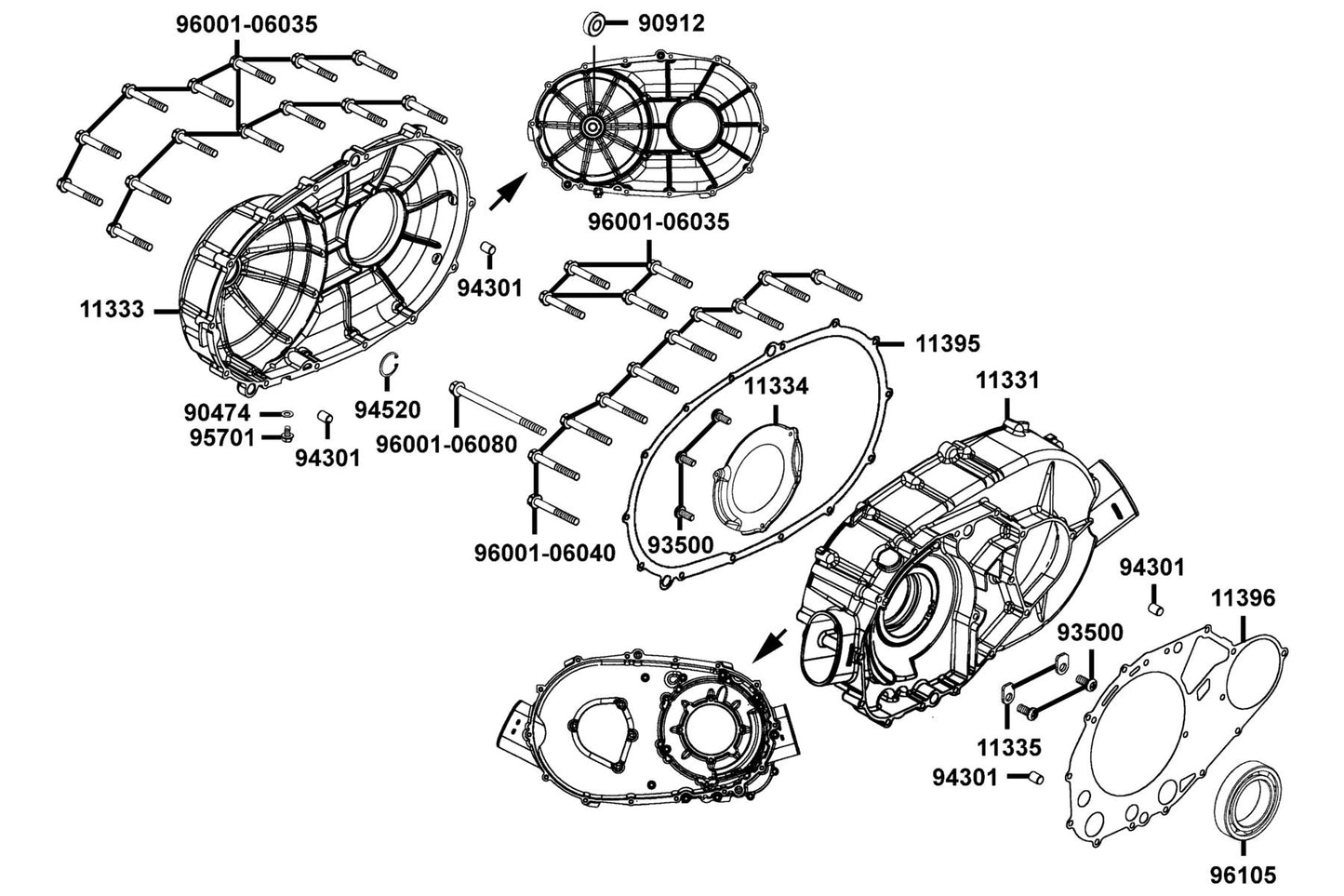 Cover R Cover — 11333-LFA5-900 — KYMCO exploded-view diagram